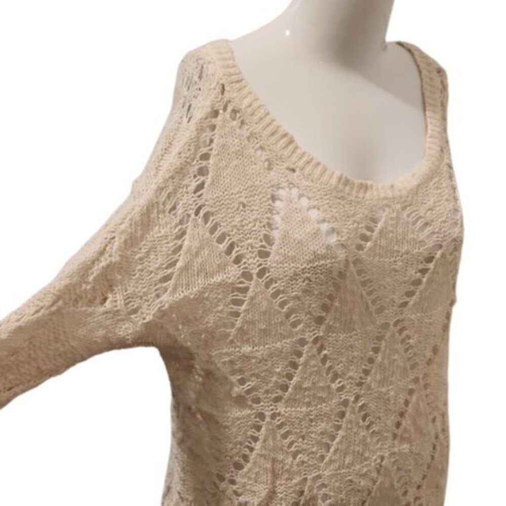 [American Eagle] Cream Knitted Sweater - Size S
